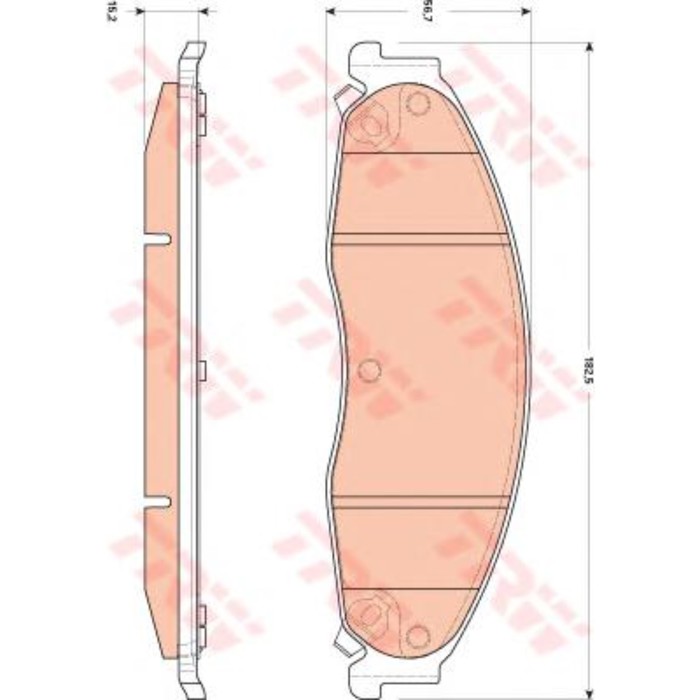 Колодки тормозные TRW GDB4601