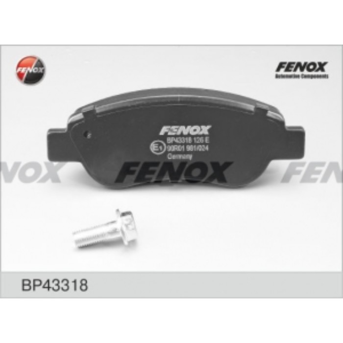 Колодки тормозные FENOX bp43318
