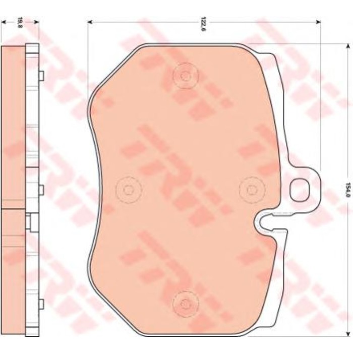 Колодки томрозные  TRW GDB1848