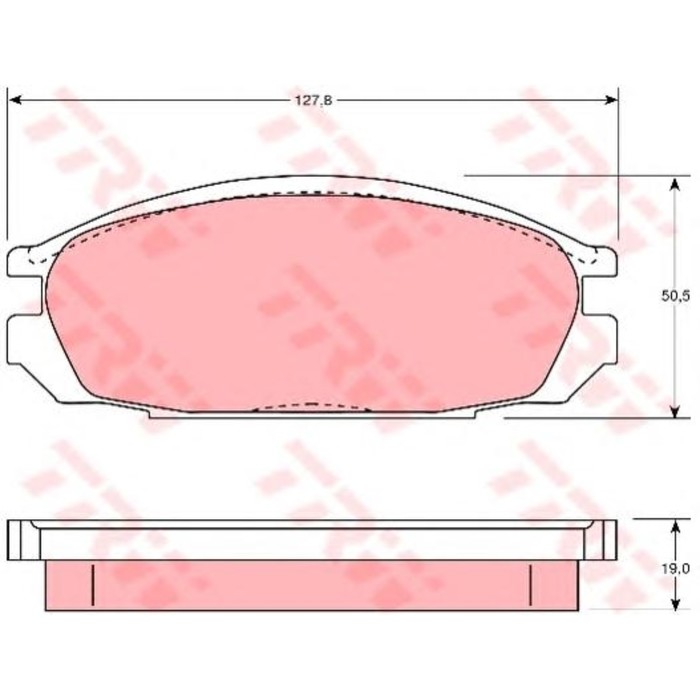 Колодки тормозные TRW GDB745
