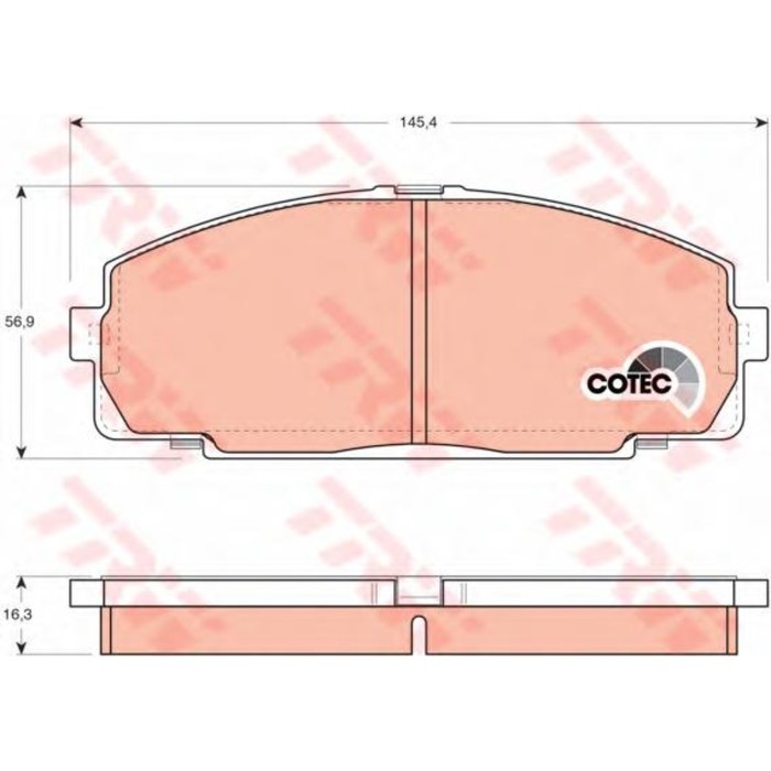 Колодки тормозные TRW GDB770