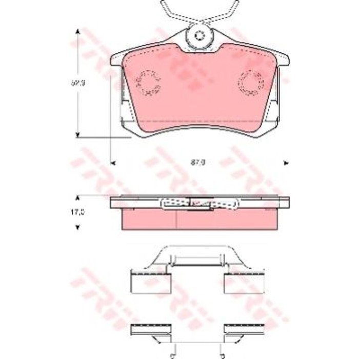 Колодки тормозные  TRW GDB1416
