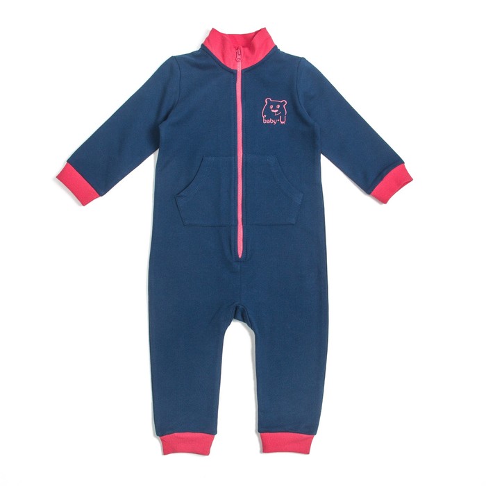 Комбинезон для мальчика, рост 68 см, цвет синий 309-007-11701_М