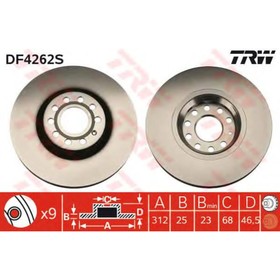

Диск тормозной TRW DF4262S