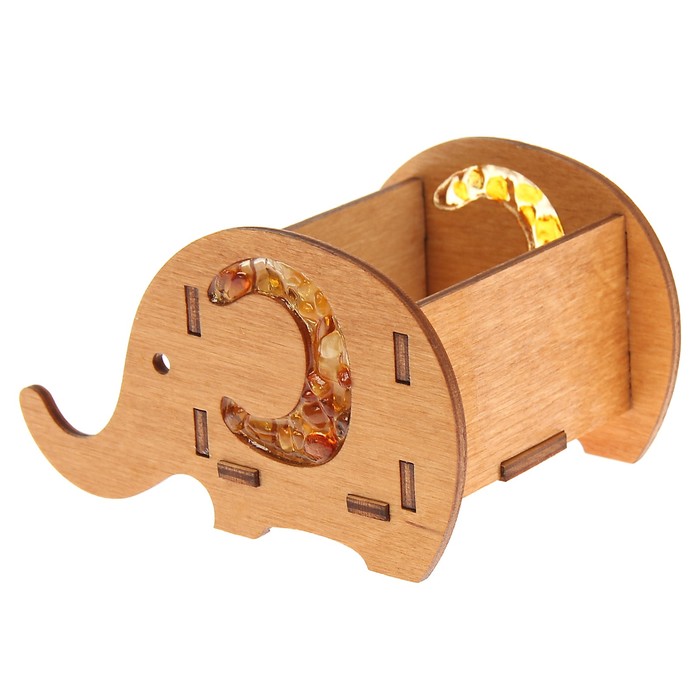 Подставка для канцтоваров и телефона "Слон" 10,5х7,6 см