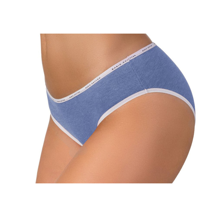 Трусы женские бикини CELG BASIC LB 644 цвет синий мел. (blue melange), р-р 48 (102/XL)