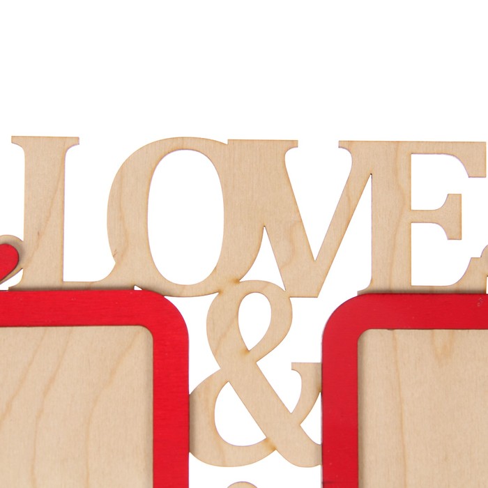 Фоторамка на 2 фото 9х12 см Love 26х17 см