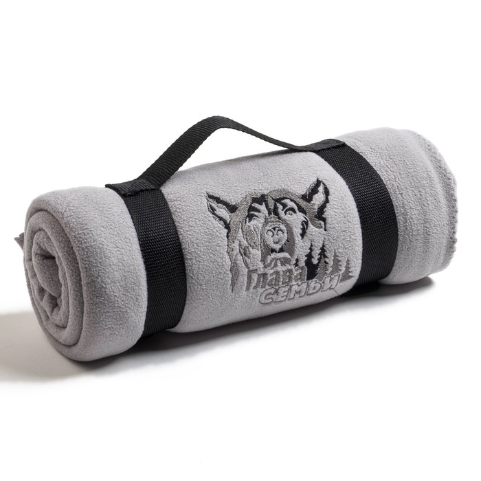 Плед "Collorista" Глава семьи 130х150 см, 100% п/э, флис 190 гр/м2