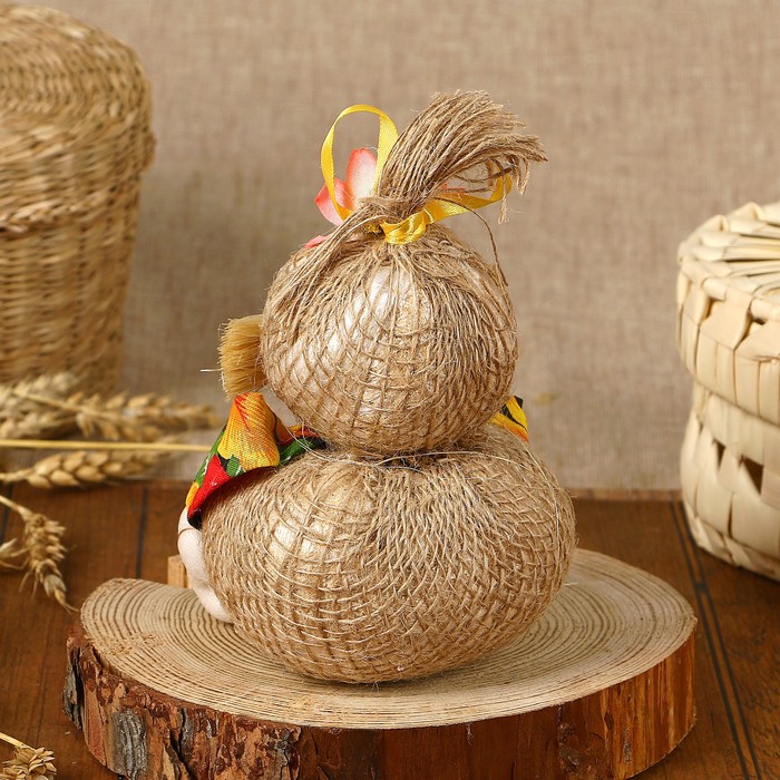 Оберег «Домовой Пяточки», с деньгами, 18 см, микс