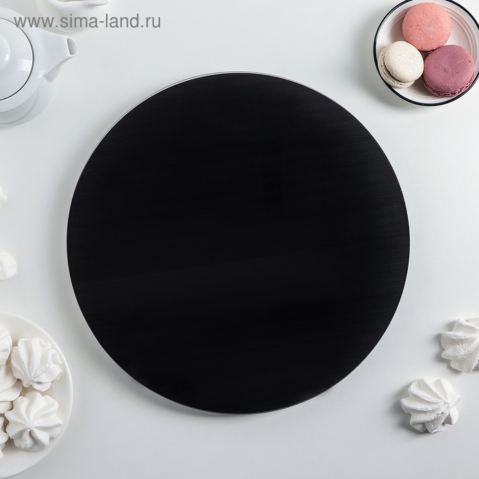 фото Подставка для торта вращающаяся «чёрная», d=30 см vellarti