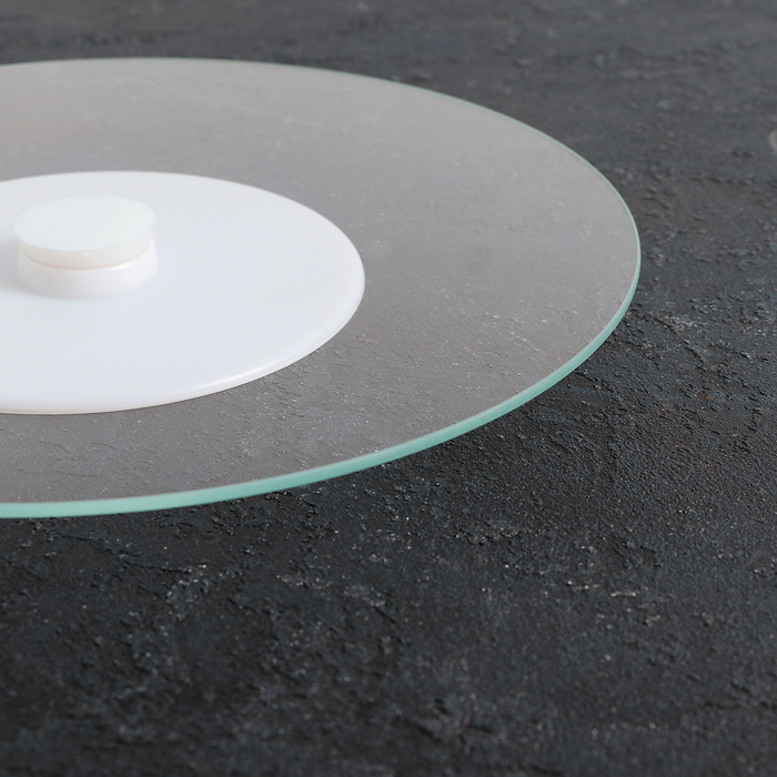 Блюдо для торта вращающееся 30 см, прозрачное