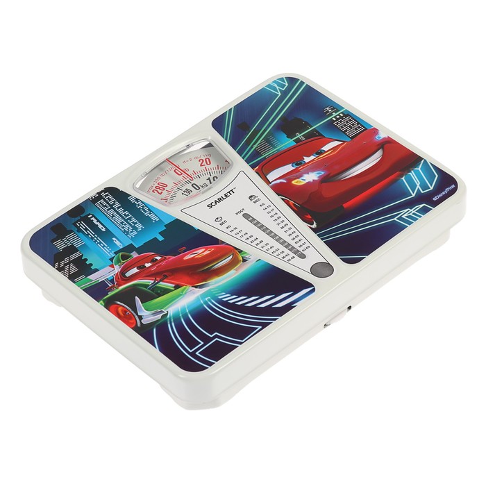 Весы напольные Scarlett SC-BSD33M952, механические, до 130 кг, "Тачки"