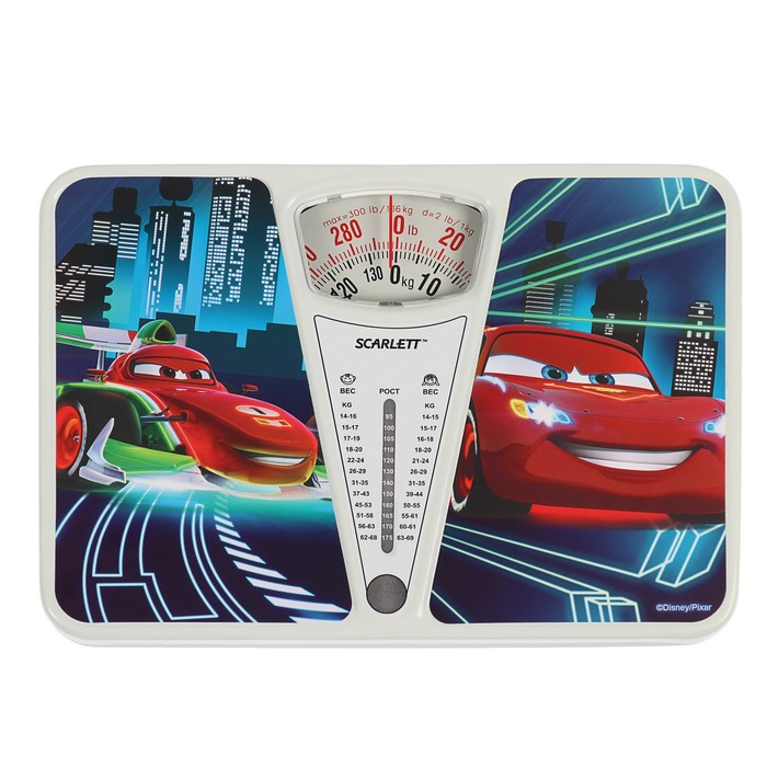 Весы напольные Scarlett SC-BSD33M952, механические, до 130 кг, "Тачки"