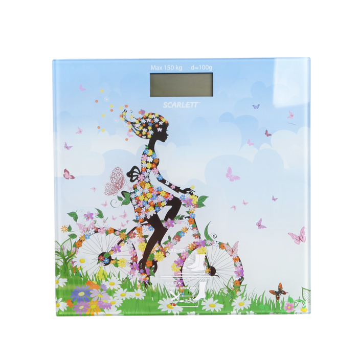Весы напольные Scarlett SC-BS33E070, электронные, до 150 кг, рисунок