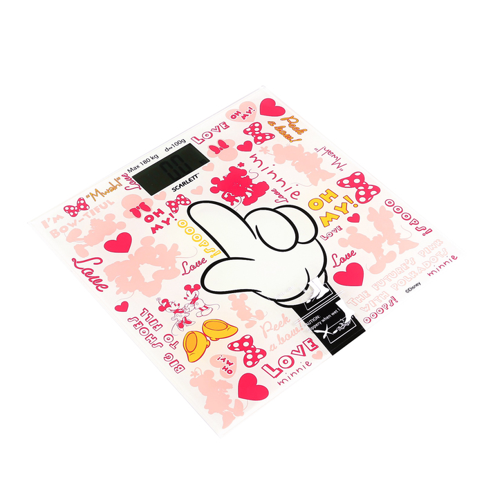 Весы напольные Scarlett SC-BSD33E004, электронные, до 180 кг, "Дисней"