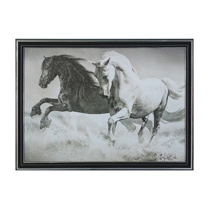 Картина "Черное и белое" 28*38 см