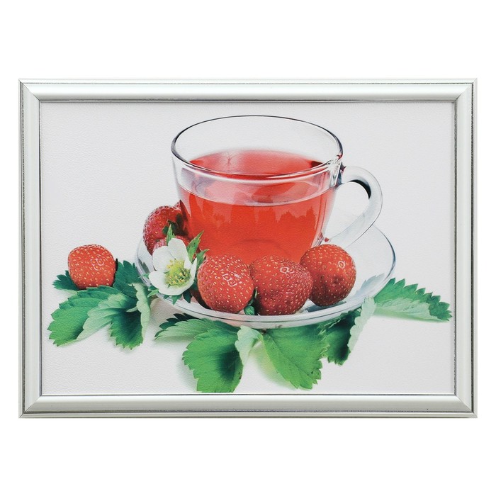 Картина "Клубничный напиток" 28*38 см