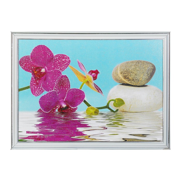 Картина "Цветок на воде" 28*38 см