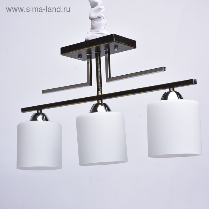

Люстра потолочная «Тетро», 3x60W E27, золото 54x12x31 см