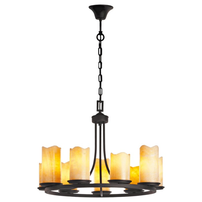 Люстра подвесная "Айвенго" 9x60W E27 чёрный 77x77x311см