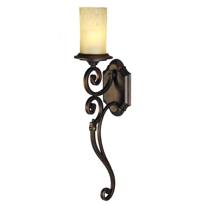 Бра "Айвенго" 1x60W Е27 коричневый 67x18x13см