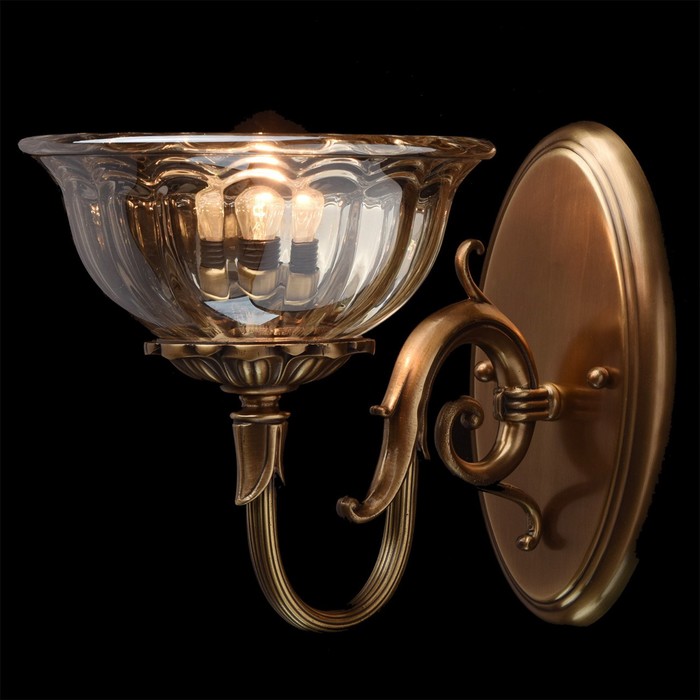 Бра "Паула" 1x40W E27 латунь 23x20x28см