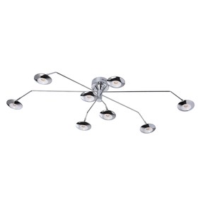 

Люстра потолочная «Гэлэкси», 8x5W LED хром 132x12x23 см