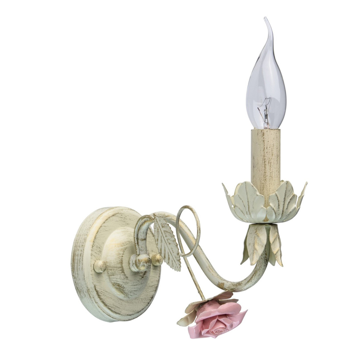 Бра "Букет" 1x60W E14 белый 22x10,5x17см