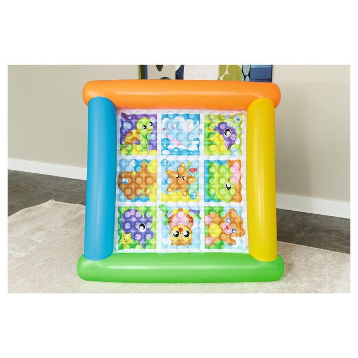 Коврик надувной "Морские жители", 132*132*23 см, от4-24 мес., (52240)