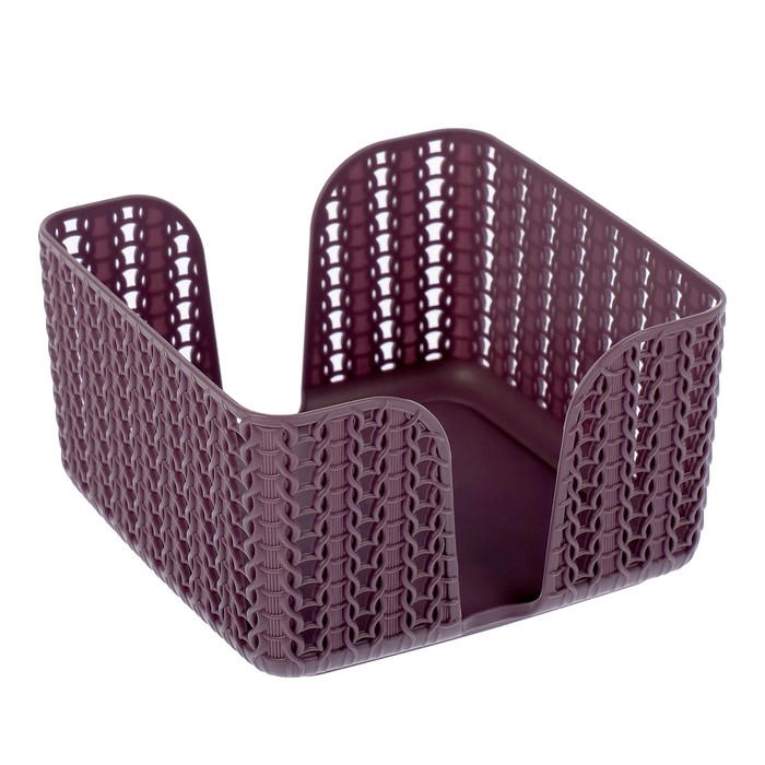 Салфетница "Вязание", цвет пурпурный