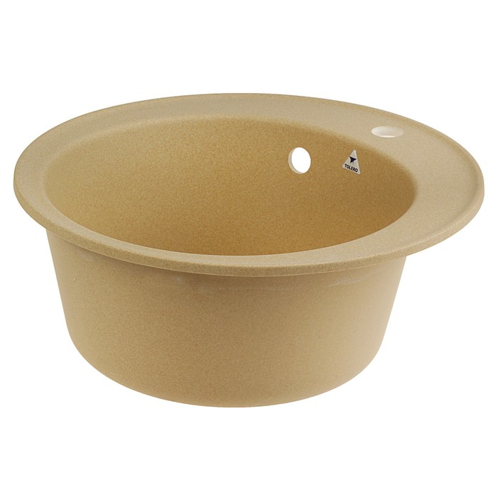 Мойка кухонная из кварца TOLERO R-108, бежевая