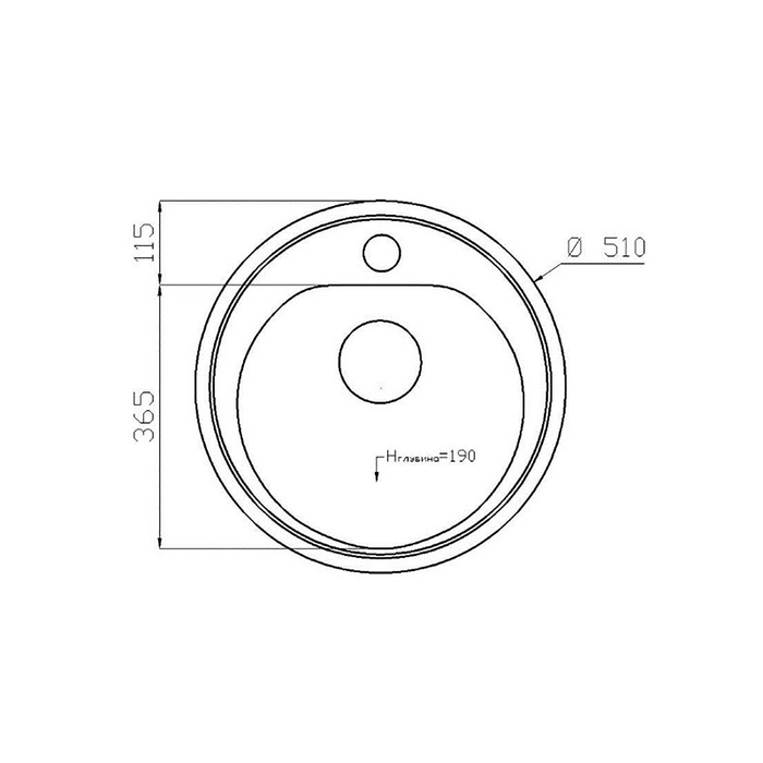 Мойка кухонная из кварца TOLERO R-108, бежевая
