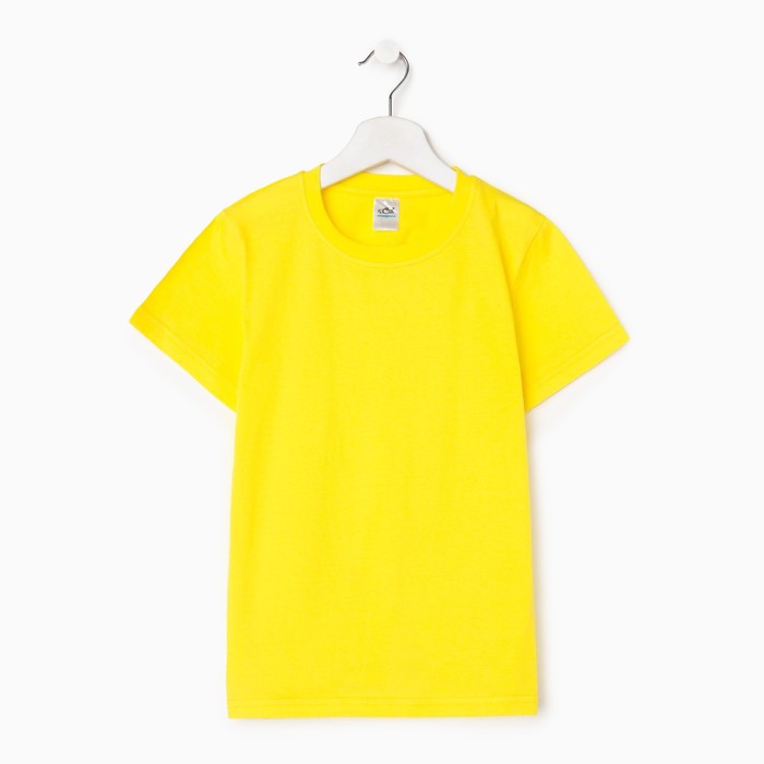 Футболка для девочки, цвет желтый, рост 122-128 см (34)
