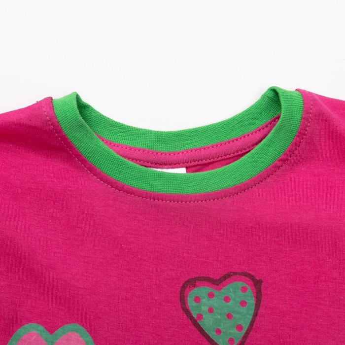 Пижама для девочки, рост 104-110 см, цвет розовый