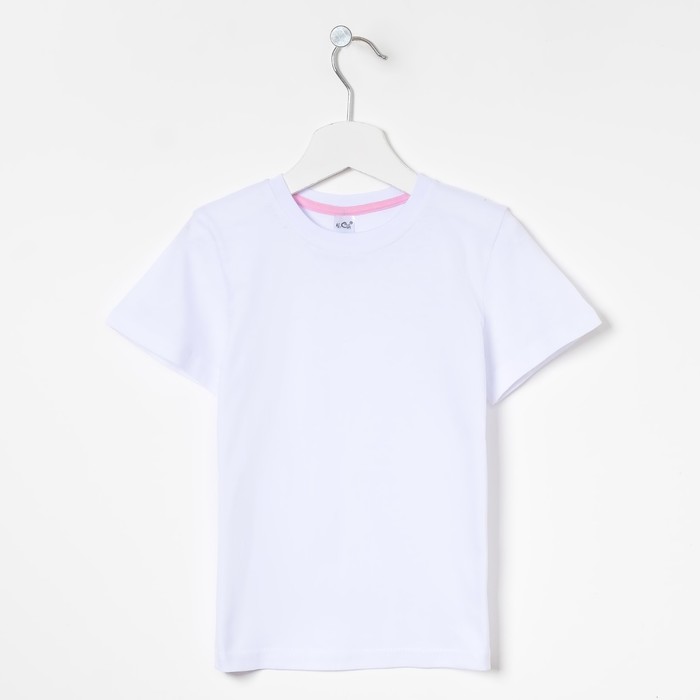 Футболка для девочки, цвет белый, 134-140 см (38)