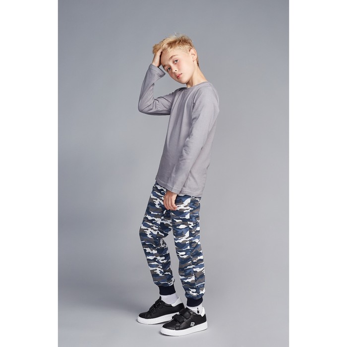 Джемпер для мальчика, рост 98-104 см, цвет серый