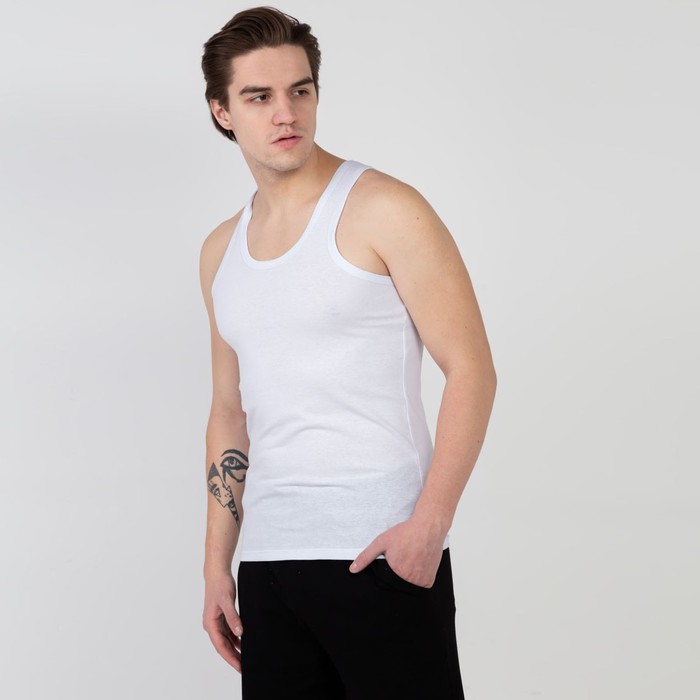 Майка мужская цвет белый, р-р 50