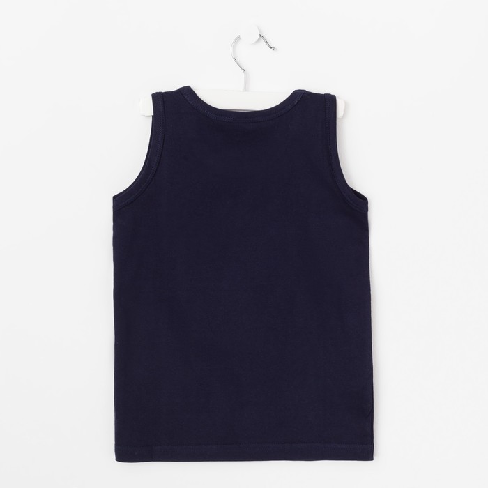 Майка для мальчиков, цвет синий, 140-146 см (40)