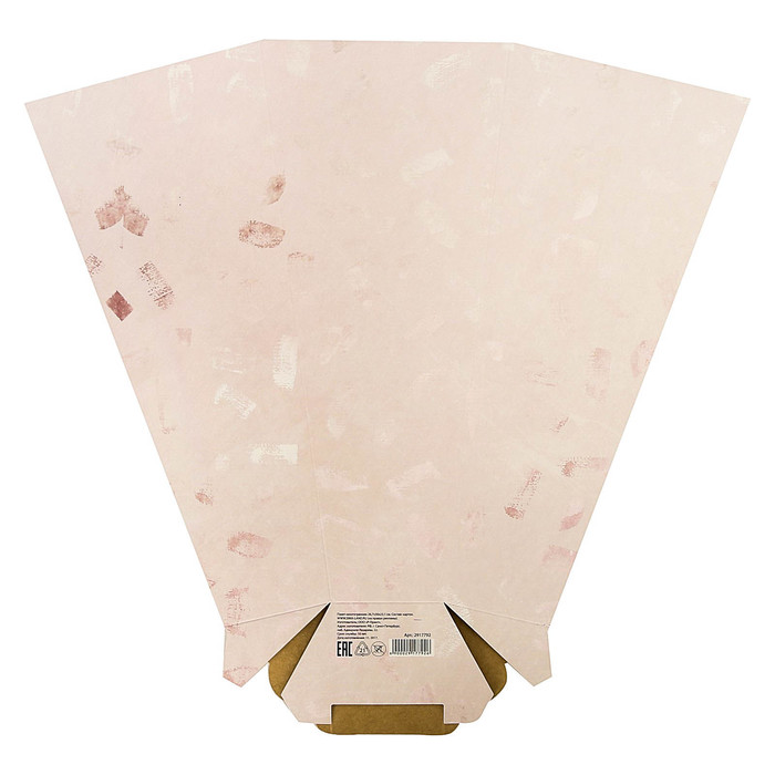 Пакет многогранник «Розовые мазки», 26,7 х 30 х 23,1 см