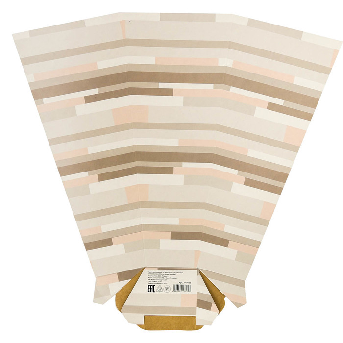Пакет многогранник «Полоски», 26,7 х 30 х 23,1 см