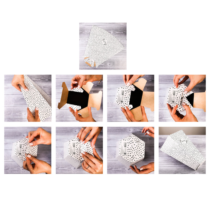 Пакет многогранник «Почувствуй счастье», 26,7 х 30 х 23,1 см