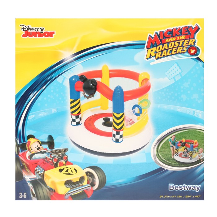 Батут надувной Mickey Mouse, 137*119 см, от 3-6 лет (91075)