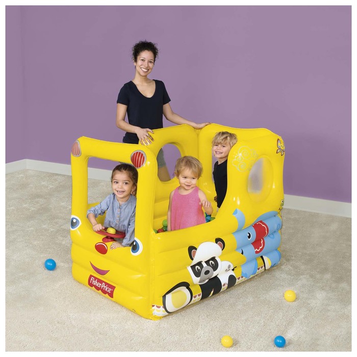 Игровой центр "Школьный автобу" Fisher Price, +20 шаров, 137*96*96см,от 2+ (93506)
