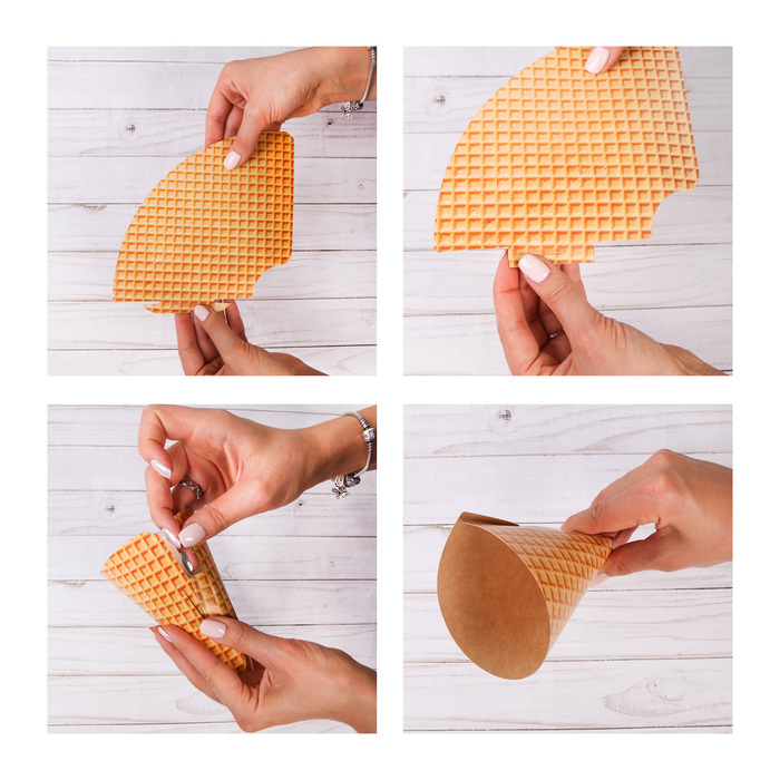 Мини‒конусный пакет «Газеты», 8,5 х 12 см