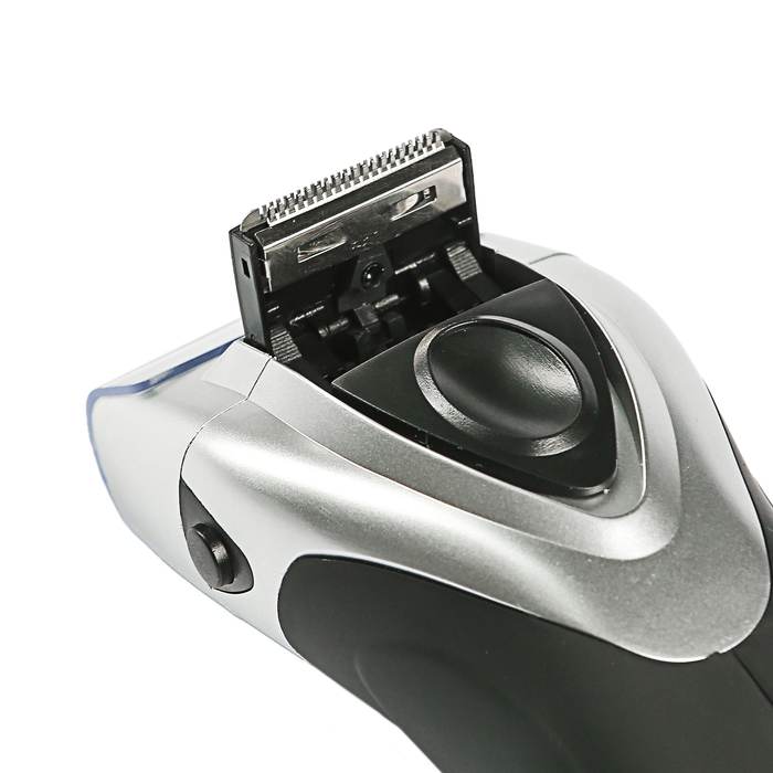 Электробритва DELTA DL-0710, 3 Вт, сеточная, серебристая с чёрным