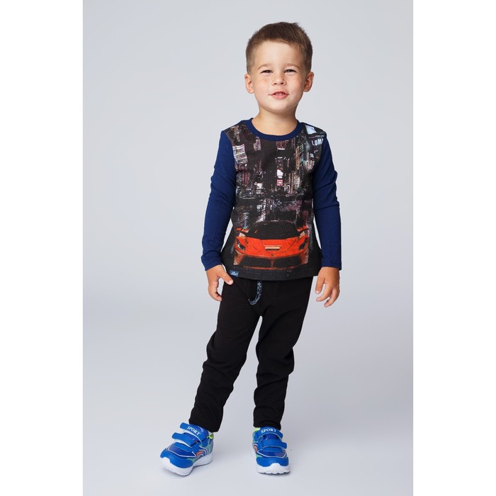 Джемпер для мальчика, рост 98 см, цвет темно-синий