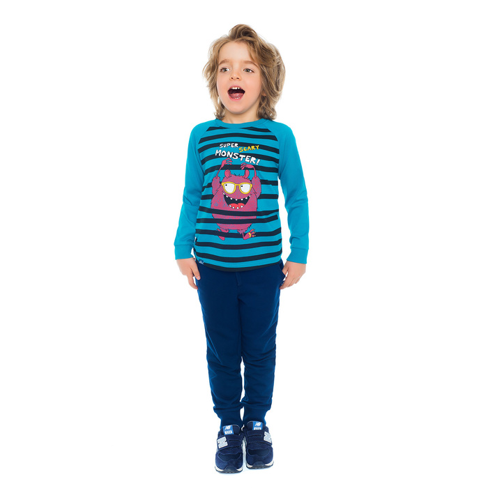 Джемпер для мальчика, рост 122 см, цвет бирюзовый