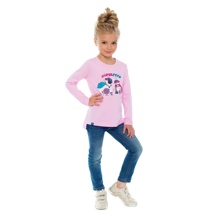 Джемпер для девочек, рост 98 см, цвет розовый