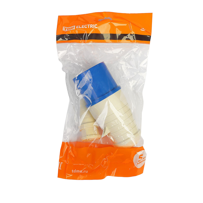 Вилка 023 2Р+РЕ 32А 220В IP44 TDM