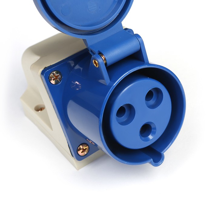 Розетка 123 стационарная 2Р+РЕ 32А 220В IP44 TDM